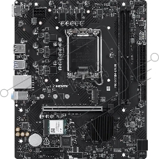 Материнская плата MSI PRO H610M-S WIFI, LGA1700, Intel H610, 2xDDR5, 2xSATA, 1xM.2, 1xPCIe 4.0 x16, 1xPCIe 3.0 x1, 1xHDMI, 1x 1Gb LAN, 2xUSB 3.2 Gen1, 4xUSB 2.0, 3x3.5 мм, 7.1, microATX