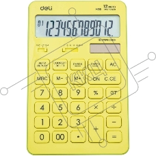 Калькулятор настольный Deli Touch EM01551 желтый 12-разр.