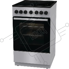 Плита электрическая Gorenje GEC5B20SG серый, конфорок 4 электрических, духовка 68 л, 50 см x 85 см x 59.4 см