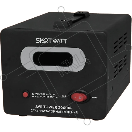Напольный стабилизатор напряжения SMARTWATT AVR TOWER 2000RF (140W - 260W, 2000VA, 2 кВт, 50-60 Гц, розеток - 2, LED-дис