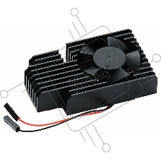 Кулер с радиатором QUMO, Raspberry Pi 4, black(RS019)