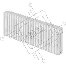 Дизайн-радиатор Royal Thermo Insignia VC3030 - 22 секц. RAL9016