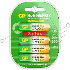 Аккумулятор GP 270AAHC3/1RGY-2CRCB4 32/320 AA NiMH 2600mAh (промо:3+1) (4шт)