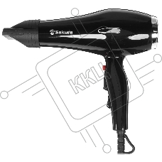Фен Sakura SA-4038BK Professional 2400Вт 4 темп.режима 2 скор. 2 конц.