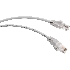 Шнур комм. Cabeus, кат. 5е, неэкр., U/UTP, RJ45/RJ45, LSZH, AWG24 15м, серый