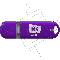 Флешка USB MORE CHOICE МФБ64 Purple (4620202558756), 64GB, USB 2.0, R/W 15/6, фиолетовый