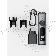 Машинка для стрижки волос Tuvio HC-DL2BL, триммер с 2 насадками