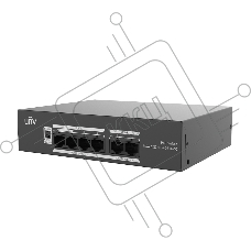 Коммутатор Uniview NSW2020-6T-POE-IN-V2, 4×100 Мбит/с PoE+ + 2×100 Мбит/с Uplink, неуправляемый
