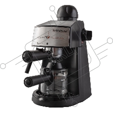 Кофеварка рожковая Endever Costa-1050 черный/стальной, исп. кофе - молотый, 0,2 л, 900 Вт, 5 бар