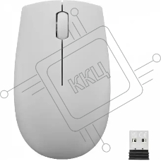 Мышь беспроводная Lenovo 300 серый, 1000 dpi, радиоканал, USB, кнопки - 3