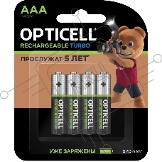 Аккумулятор Opticell Turbo 6080004 AAA NiMH 970mAh (4шт) блистер