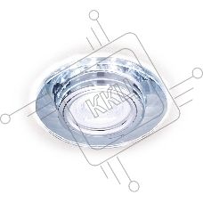 Встраиваемый точечный светильник S211 CL/WH хром/прозрачный MR16+3W(LED WHITE 4200K)