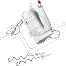 Миксер ручной Bosch MFQ3030S 350 Вт, белый