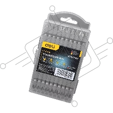 Набор двухсторонних бит 10 шт Deli DL6903 PH2*110мм, сталь S2 с твердостью 58-60HRC, пласт.кейс