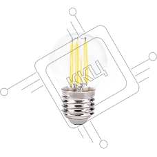 Светодиодная лампа Ambrella light 203915 Filament LED G45-F 6W E27 4200K (60W)