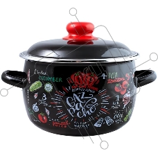Кастрюля APPETITE 1RC181M Gazpacho сферическая эмалированная 3 л