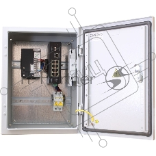 Коммутатор OSNOVO SW-60812/I, 8×100 Мбит/с PoE + 1×1 Гбит/с + 2×1 Гбит/с SFP, неуправляемый