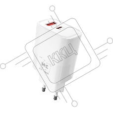 Зарядное устройство MORE CHOICE (4620202555595) NC82 1USB+1Type-C 3.0A PD 35W+QC3.0, белый Зарядное устройство MORE CHOICE (4620202555595) NC82 1USB+1Type-C 3.0A PD 35W+QC3.0, белый