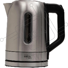 Чайник электрический OASIS K-5SWS стальной+черный 1,7л 2200Вт