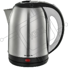 Чайник электрический SUPRA KES-1824 1.8л. 1500Вт серебристый/черный (корпус: нержавеющая сталь)