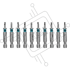 Бита Gross Torx 10х50 мм, сталь S2, шестигр., 10 шт.