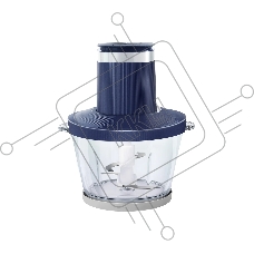 Чоппер Centek CT-1397 (синий) 600Вт 2 скорости, стеклянная чаша 2 л, 4 лезвия, резиновое основание