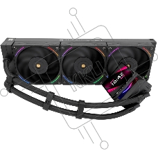 Водяное охлаждение для процессора Thermalright Hyper Vision 360 (360mm, LED, Black, ARGB/Fans: 3x120mm, 69CFM, 27dBA, 2150RPM/Pump height 68mm, 6400RPM, Rad thickness 27mm/S: 1700, 1200, 1851, 115X, 2011, 2066, AM5, AM4)