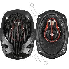 Колонки автомобильные Pioneer TS-R6951S 400Вт 4Ом 15x23см (6x9дюйм) (ком.:2кол.) коаксиальные трехполосные