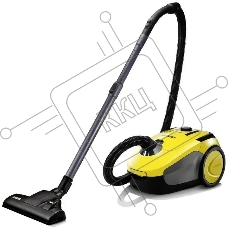 Пылесос Karcher VC2 желтый, 700 Вт, уборка сухая, пылесборник мешок 2,8 л