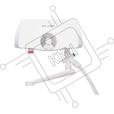 Водонагреватель проточный Royal Thermo SmartFix T (3,5 kW) - кран
