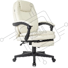 Кресло руководителя Бюрократ CH-868N-BF слоновая кость, эко.кожа, крестов. пластик, подст. для ног Кресло руководителя Бюрократ CH-868N-BF слоновая кость, эко.кожа, крестов. пластик, подст. для ног