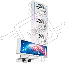 Водяное охлаждение для процессора Thermalright Trofeo Vision 360 (360mm, LED, White, ARGB/Fans: 3x120mm, 69CFM, 27dBA, 2150RPM/Pump height 102mm, 6400RPM, Rad thickness 27mm/S: 1700, 1200, 1851, 115X, 2011, 2066, AM5, AM4)