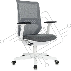 Кресло эргономичное Бюрократ MC-W611N серый TW SQU GR сетка/ткань крестов. пластик пластик белый