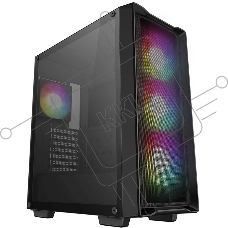 Компьютерный корпус Deepcool CC560 MESH V2 черный без БП ATX 8x120mm 5x140mm 1xUSB2.0 audio bott PSU