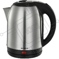Чайник электрический SUPRA KES-1823 1.8л. 1500Вт серебристый/черный (корпус: нержавеющая сталь)