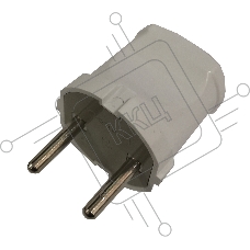 Вилка разборная GRV-P-6-R-W-IP20, 6А, круглая, б/з, белая, IP20, 1/50/500