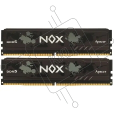Оперативная память Apacer Nox, DDR5, 32GB (2x16GB), 5600MHz, CL40, DIMM, радиатор, черный