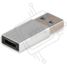 Адаптер Buro ver3.0 USB A(m) USB Type-C (f) (BU-USB3-AM-CF) серебристый