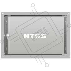 Шкаф коммутационный NTSS LIME (NTSS-WL6U5535GS) настенный 6U 550x350 мм пер. дв. стекл несъемн. бок. пан. 30 кг серый 8.3 кг 110 град. IP20