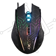 Мышь проводная A4Tech X87 черный, 2400 dpi, USB, кнопки - 8