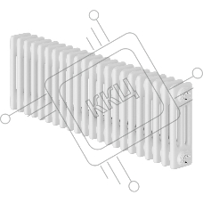 Дизайн-радиатор Royal Thermo Insignia C3030 - 22 секц. RAL9016