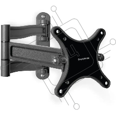 Кронштейн для телевизора Kromax TECHNO-1 темно-серый, 10