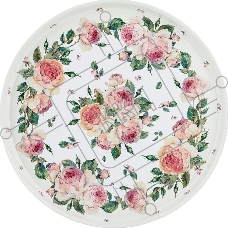 Поднос AGNESS 898-010 Винтаж, Пионы 33см