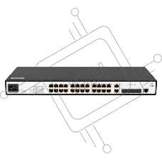 Коммутатор SNR SNR-S2985G-24TC, 24×1 Гбит/с + 2×1 Гбит/с Комбо (RJ45/SFP) + 2×1 Гбит/с SFP, управляемый
