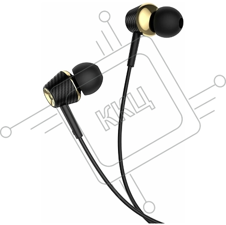 Проводные наушники-вставки с микрофоном Hoco M70, черный