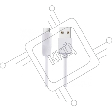 Кабель для зарядки USB - Micro USB, 1m. Белый