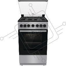 Плита комбинированная Gorenje GK5B44SF серебристый, конфорок 4 газовых, духовка 70 л, 50 см x 85 см x 59.4 см