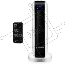 Тепловентилятор 4802BR BRAYER, 2000 Вт, 2 уров.мощ, вращ.корп 35°, LED-диспл, пульт ДУ, таймер