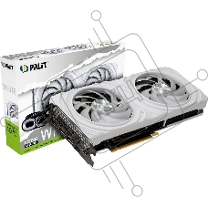 Видеокарта PALIT RTX4070 DUAL WHITE OC NVIDIA GeForce RTX 4070 12Gb PCI-E 4.0 192bit GDDR6 1920/20000 HDMIx1 DPx3 HDCP Ret
