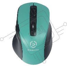 Мышь беспроводная Raskat M020W зеленый/черный, 2400 dpi, радиоканал, Bluetooth, USB, кнопки - 7